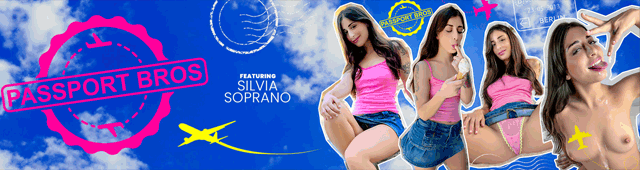 Team Skeet new porn site Passport Bros starring Silvia Soprano and All-Stars Violet Myers November 2024 as seen on Porn Corporation.