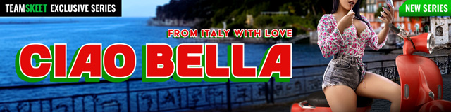 New Team Skeet porn site Ciao Bella from Italy with Love from Romeo Mancini as seen on Porn Corporation.