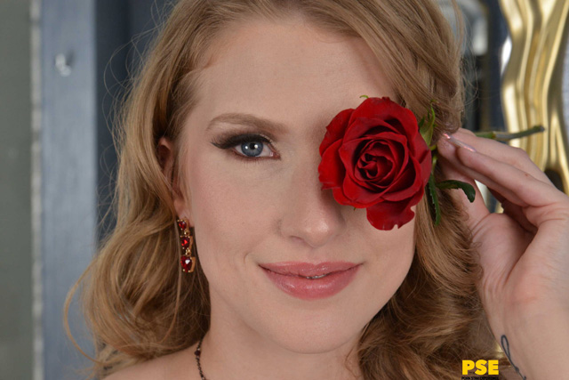Octavie Red pornstar experience PSE Valentine's day 2025 Naughty America VR 8K virtual reality sex as seen on Porn Corporation.