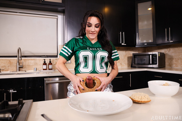 Oopsie Game Day Grind starring Ariel Demure, Lola Morena & Avery Lust in SuperBowl porn in a football themed Trans threesome from Adult Time as seen on Porn Corporation.