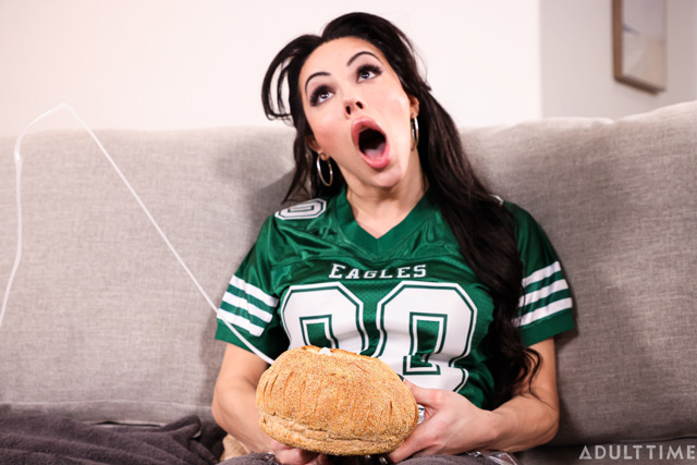 Oopsie Game Day Grind starring Ariel Demure, Lola Morena & Avery Lust in SuperBowl porn in a football themed Trans threesome from Adult Time as seen on Porn Corporation.