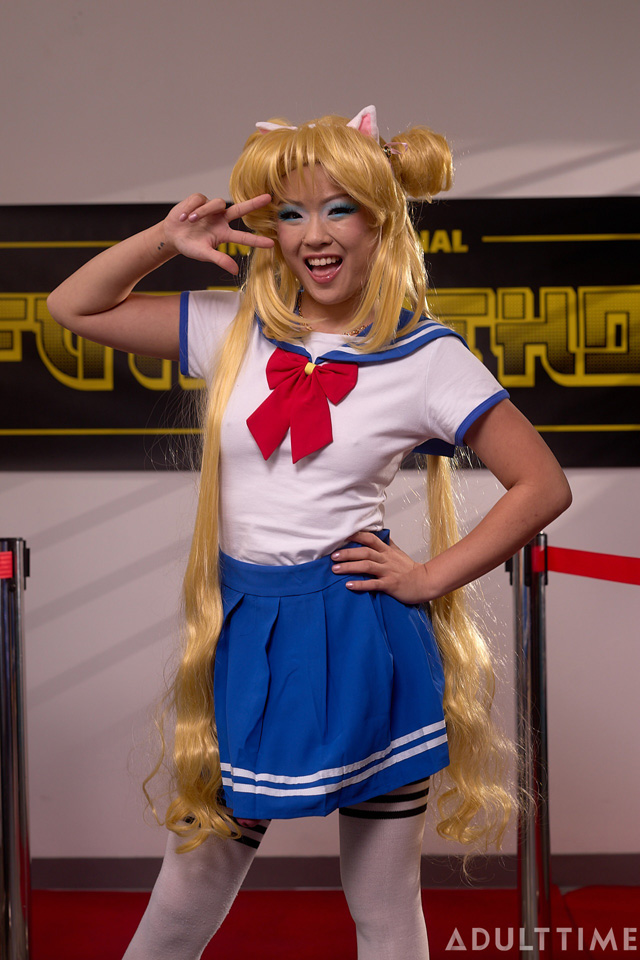 Futa World Futakuthon cosplay convention sexy cosplayer fan Jewelz Blu fucks Lulu Chu in Sailor Moon and Sailor Scout outfits in futanari porn with Codi Vore in threesome from Adult Time as seen on Porn Corporation.