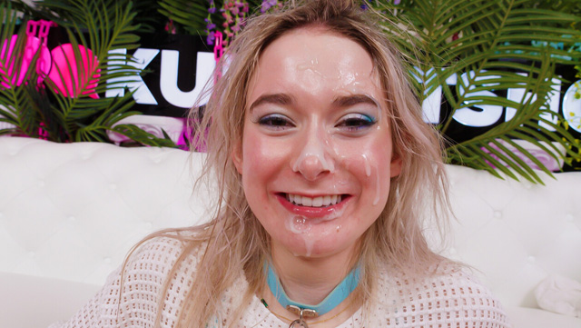 Hookup Hotshot debuts new porn starlet Thea Summers petite blonde rough sex with Bryan Gozzling in press release from The Rub PR as featured on Porn Corporation.