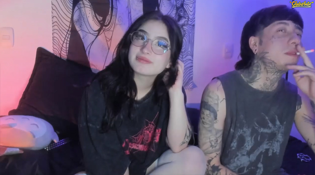Murasaki_Doll_on Chaturbate hot Colombian couple live streaming sex show as seen on Porn Corporation.