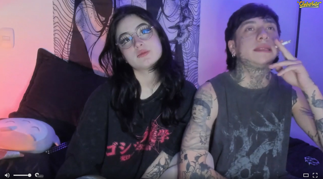 Murasaki_Doll_on Chaturbate hot Colombian couple live streaming sex show as seen on Porn Corporation.