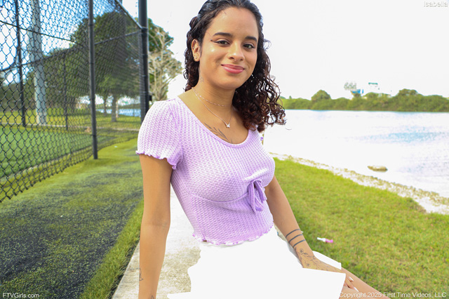 All natural teen babe Isabella Jules El Salvadorian beauty flashing tits in the park in FTV Girls as seen on Porn Corporation.