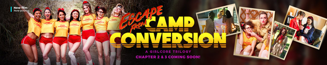 Girlcore returns with Escape From Camp Conversion trilogy episode 1 lesbian bootcamp sex starring Octavia Red, Leana Lovings, Ameena Green, Codie Vore, Demi Hawks, Sophia Locke & more from Adult Time as seen on Porn Corporation.