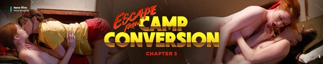 Escape From Camp Conversion lesbian retro trilogy porn movie from Adult Time director Bree Mills starring Octavia Red, Sophia Locke, Lexi Luna, Lulu Chu, Scarlet Skies, Lana Smalls & more as featured on Porn Corporation.